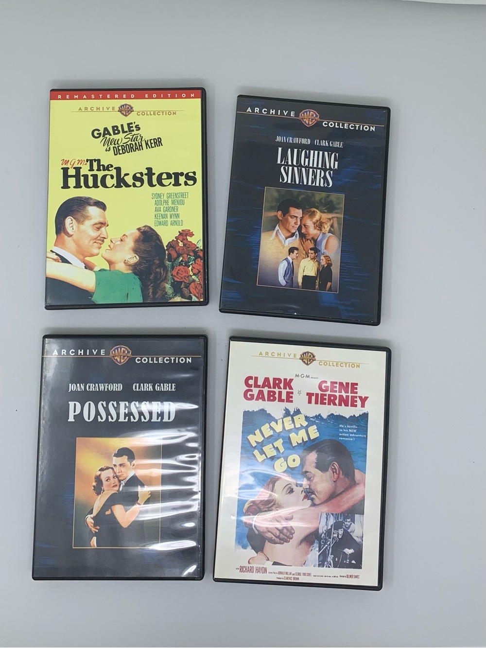 Pre-owned Warner Bros. Archive Collection of 4 Clark Gable DVDs -